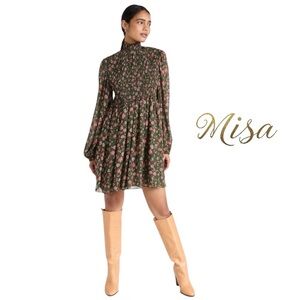 MISA LOS ANGELES | Jessa Dress Evergreen Blooms | size XS